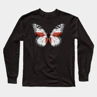 Irish Flag  Butterfly - Gift for Irish From Northern Ireland Long Sleeve T-Shirt